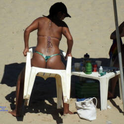 Pic #1 Wifes From Brazil - Beach, Brunette, Outdoors, Bikini Voyeur