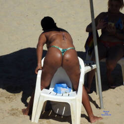 Pic #7 Wifes From Brazil - Beach, Brunette, Outdoors, Bikini Voyeur