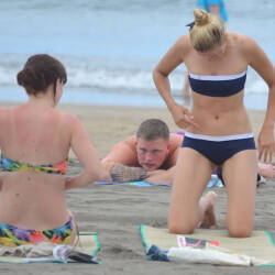 Pic #4 Recto Verso Plage De Gruissan - Topless Girls, Beach, Blonde, Brunette, Outdoors, Beach Voyeur