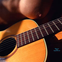 Pic #5 Her Guitar - Nude Amateurs, Big Tits, Brunette, Mature