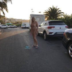 Pic #6 Sexy Sue UK Flashing - Nude Amateurs, Big Tits, Blonde, Public Exhibitionist, Outdoors, Public Place, Shaved, Flashing