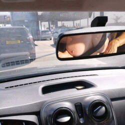 Pic #5 Autoroute Des Desirs - Pantieless Girls, Big Tits, Public Exhibitionist, Flashing, Outdoors, Public Place, Shaved, Amateur