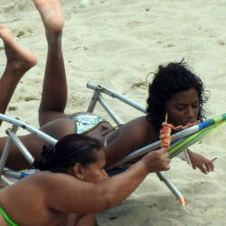 Pic #2 Catuama Beach, Pernambuco State - Beach, Brunette, Outdoors, Bikini Voyeur