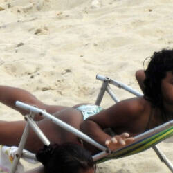 Pic #5 Catuama Beach, Pernambuco State - Beach, Brunette, Outdoors, Bikini Voyeur