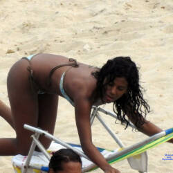 Pic #1 Catuama Beach, Pernambuco State - Beach, Brunette, Outdoors, Bikini Voyeur