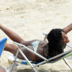 Pic #6 Catuama Beach, Pernambuco State - Beach, Brunette, Outdoors, Bikini Voyeur