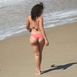 Asses From Brazil - Beach, Brunette, Outdoors, Bikini Voyeur