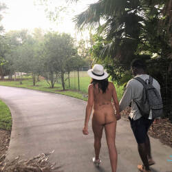 Pic #3 Anniversary Trip 2019 - Part 2 - Nude Girls, Brunette, Public Exhibitionist, Outdoors, Amateur