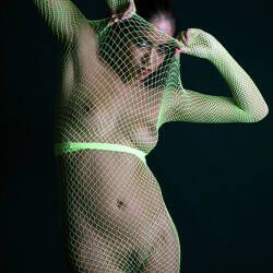 Pic #9 Green Outfit - Big Tits, Brunette, Lingerie, See Through, Amateur