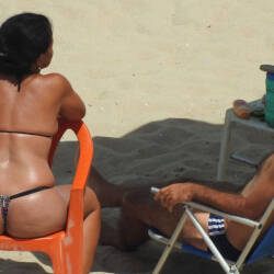 Pic #1 Wonderful Woman - Beach, Brunette, Outdoors, Bikini Voyeur