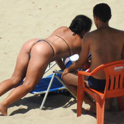 Pic #8 Wonderful Woman - Beach, Brunette, Outdoors, Bikini Voyeur