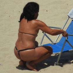 Pic #5 Wonderful Woman - Beach, Brunette, Outdoors, Bikini Voyeur