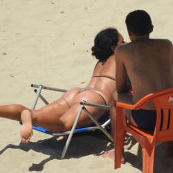 Pic #9 Wonderful Woman - Beach, Brunette, Outdoors, Bikini Voyeur