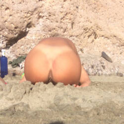 Pic #5 2 Friends On Nude Beach - Nude Girls, Beach, Brunette, Outdoors, Beach Voyeur