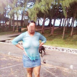 Pic #3 Exhib Around The Island - Pantieless Girls, Big Tits, Public Exhibitionist, Outdoors, Public Place, Amateur