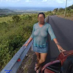 Pic #6 Exhib Around The Island - Pantieless Girls, Big Tits, Public Exhibitionist, Outdoors, Public Place, Amateur