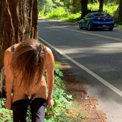 Pic #6 Nirvana Redwoods - Public Exhibitionist, Flashing, Outdoors, Small Tits, Amateur