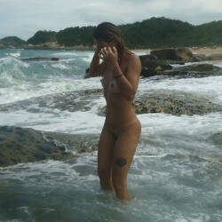 Pic #8 Pinho Beach, Santa Catarina, Brazil - Nude Amateurs, Beach, Mature, Outdoors, Small Tits, Firm Ass