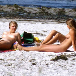 Pic #8 Vintage - Nude Girls, Beach, Big Tits, Brunette, Bush Or Hairy, Beach Voyeur