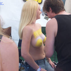 Pic #4 Final Painted Girls  - Big Tits, Blonde, Outdoors