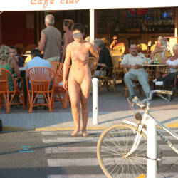 Pic #2 Eve - NIP In France - Nude Girls, Brunette, Public Exhibitionist, Flashing, Outdoors, Public Place, Shaved, Amateur