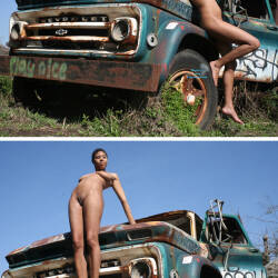 Pic #4 Old Truck - Nude Girls, Big Tits, Brunette, Ebony, Outdoors, Shaved, Amateur