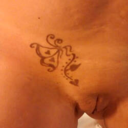 Pic #6 A Fun Tattoo - Brunette, Mature, Shaved, Amateur, Tattoos