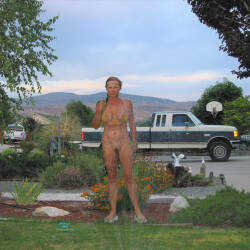 Pic #10 Sweetness In The Front Yard - Big Tits, Mature, Outdoors, Bush Or Hairy, Amateur