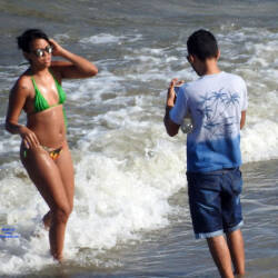 Pic #3 Boa Viagem Beach, Recife City - Beach, Brunette, Outdoors, Bikini Voyeur