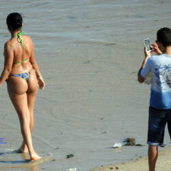 Pic #8 Boa Viagem Beach, Recife City - Beach, Brunette, Outdoors, Bikini Voyeur