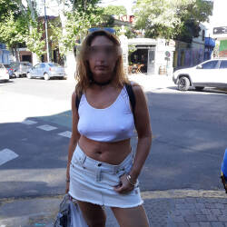 Pic #7 Animated Walk - Pantieless Girls, Public Exhibitionist, Flashing, Outdoors, Public Place, Shaved, Amateur