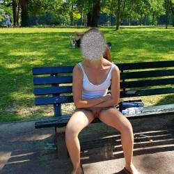 Pic #5 Sans Culotte  - Pantieless Girls, Public Exhibitionist, Flashing, Outdoors, Public Place, Amateur