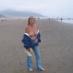 Pic #5 Sweetness At Cannon Beach - Nude Wives, Beach, Big Tits, Mature, Outdoors, Bush Or Hairy, Amateur