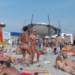 Pic #7 Beach Beauty - Topless Girls, Beach, Blonde, Brunette, Outdoors, Beach Voyeur