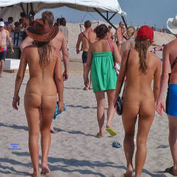 Pic #6 Life Is A Beach - Topless Girls, Beach, Brunette, Outdoors, Beach Voyeur, Medium Tits