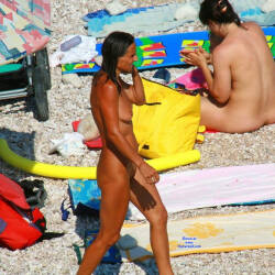 Pic #1 FKK In Croatia .. Past Years - Nude Girls, Beach, Big Tits, Brunette, Outdoors, Beach Voyeur