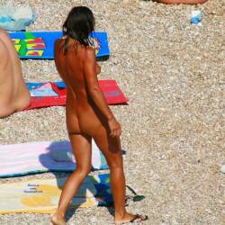 Pic #2 FKK In Croatia .. Past Years - Nude Girls, Beach, Big Tits, Brunette, Outdoors, Beach Voyeur