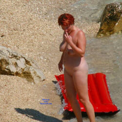 Pic #7 FKK In Croatia .. Past Years - Nude Girls, Beach, Big Tits, Brunette, Outdoors, Beach Voyeur