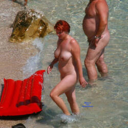 Pic #8 FKK In Croatia .. Past Years - Nude Girls, Beach, Big Tits, Brunette, Outdoors, Beach Voyeur