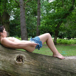 Pic #1 Eve - Naked In The New Forest - Nude Girls, Brunette, Outdoors, Small Tits, Shaved, Amateur, Body Piercings