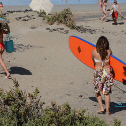 Pic #6 Surfer Girl - Beach, Brunette, Outdoors, Bikini Voyeur