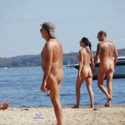 Pic #4 Oka Nude Beach In Quebec - Nude Girls, Beach, Brunette, Outdoors, Medium Tits, Beach Voyeur