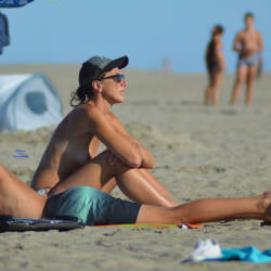 Pic #3 South Of France On Beach This Summer - Topless Girls, Outdoors, Medium Tits, Beach Voyeur, Beach