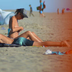 Pic #5 South Of France On Beach This Summer - Topless Girls, Outdoors, Medium Tits, Beach Voyeur, Beach