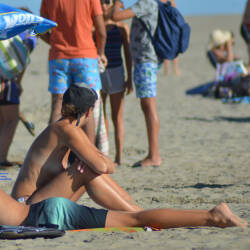 Pic #1 South Of France On Beach This Summer - Topless Girls, Outdoors, Medium Tits, Beach Voyeur, Beach