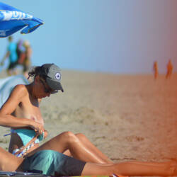 Pic #8 South Of France On Beach This Summer - Topless Girls, Outdoors, Medium Tits, Beach Voyeur, Beach