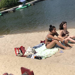 Pic #2 Voyeur - Beach, Brunette, Outdoors, Bikini Voyeur