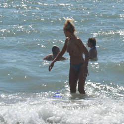 Pic #6 South Of France On Beach This Summer 2 - Topless Girls, Beach, Brunette, Outdoors, Beach Voyeur