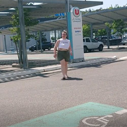 Au Supermarche - Big Tits, Brunette, Public Exhibitionist, Flashing, Outdoors, Amateur