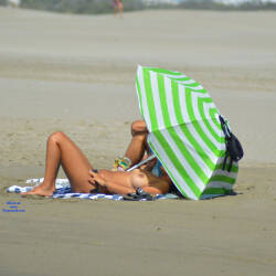 Pic #1 South Of France On Beach This Summer 3 - Topless Girls, Beach, Big Tits, Brunette, Outdoors, Beach Voyeur